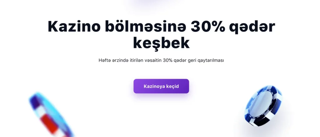 1Win Azərbaycanda Keşbek Bonusu: 30%-ə qədər Geri Alın
