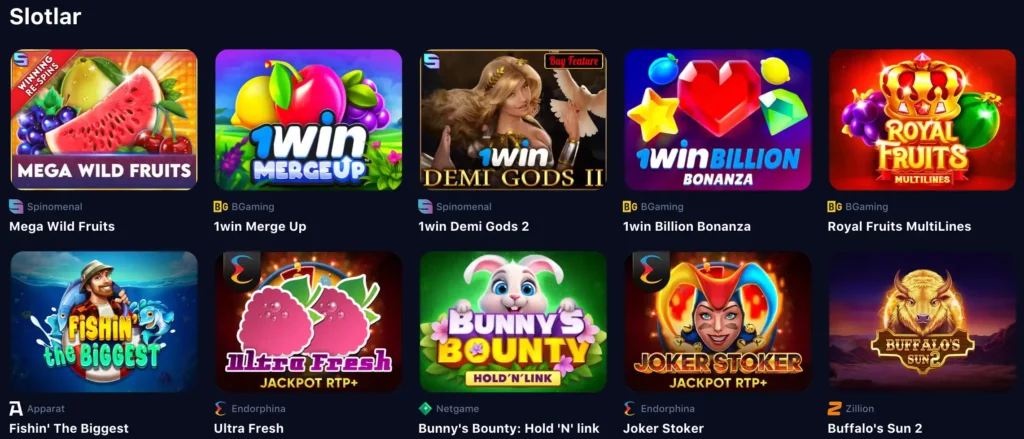 1Win Online Azərbaycanda Ən Yaxşı Kazino Oyunları