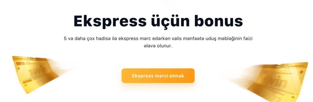   1Win Bet Azerbaijan-da İdman Mərc Bonusu: Express Bonus