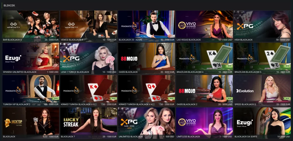 Azərbaycan blackjack kazino oyunlarının çeşidi