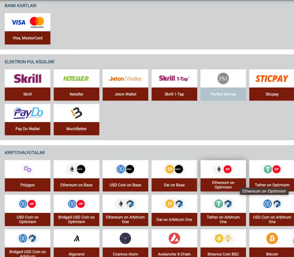 888Starz Fiat və Kripto Ödəniş Seçimləri