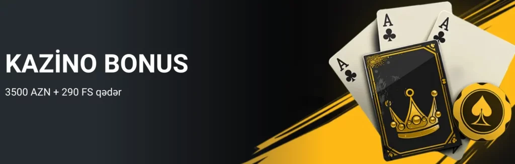 Azərbaycanda yeni oyunçular üçün 3500₼ və 290 pulsuz fırlanma ilə Melbet Kazino xoş gəldin bonus təklifi.